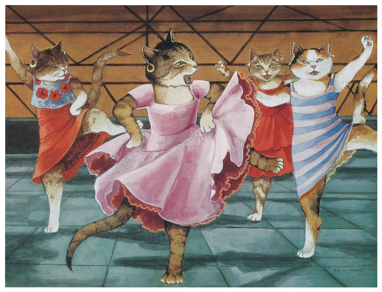 Illustratie uit de film Cats door Susan Herbert