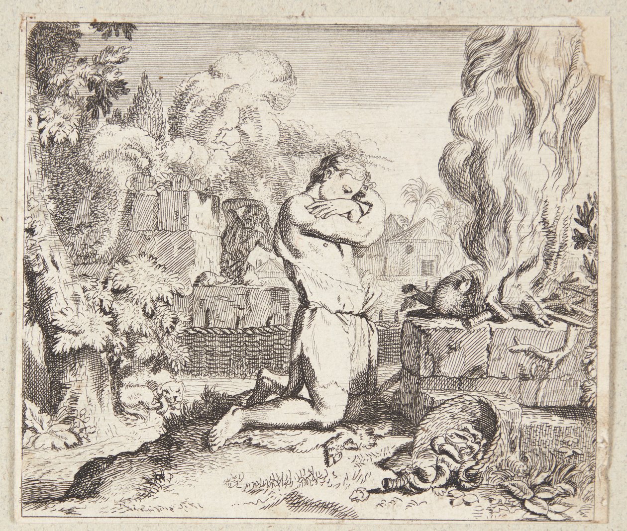 Het offer van Kaïn en Abel door Susanna Maria Dorsch