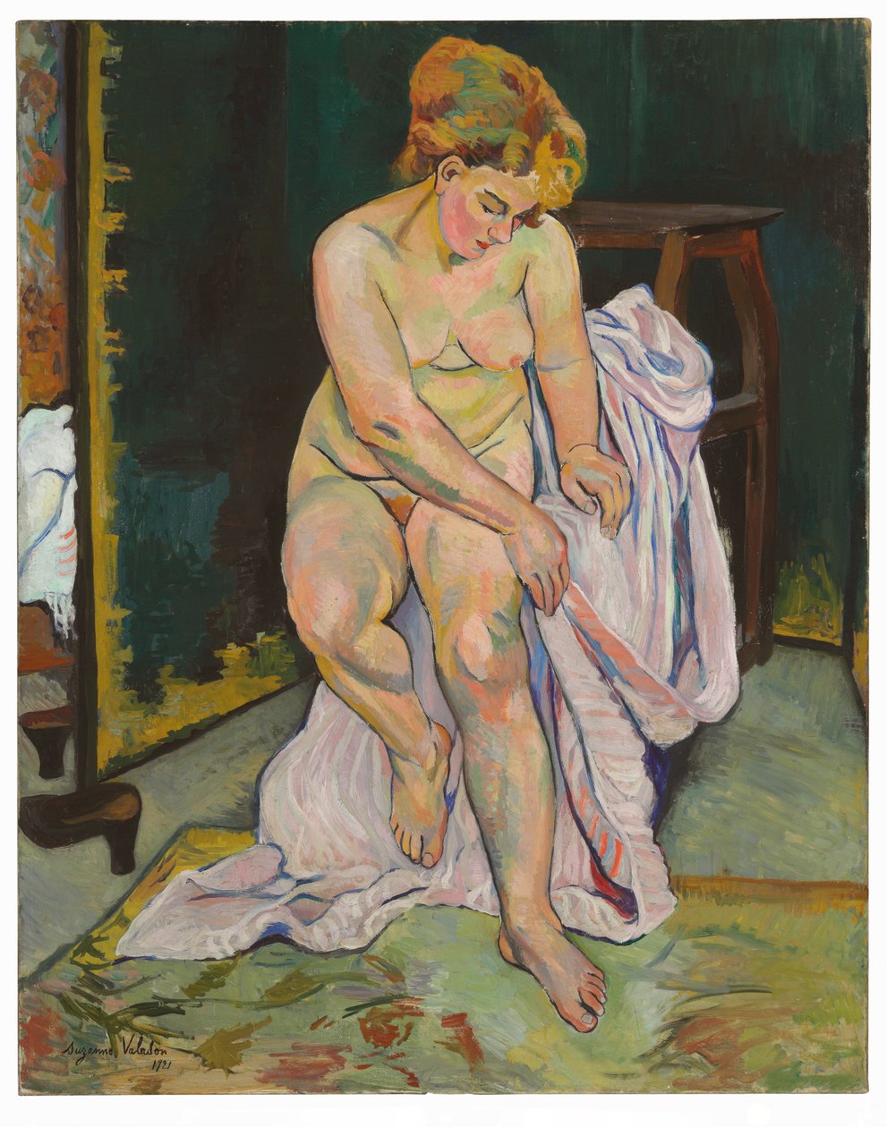 Naakt met draperie door Suzanne Valadon