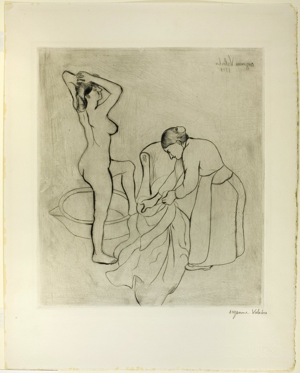 Vrouw met Grote Borsten en Oude Vrouw door Suzanne Valadon