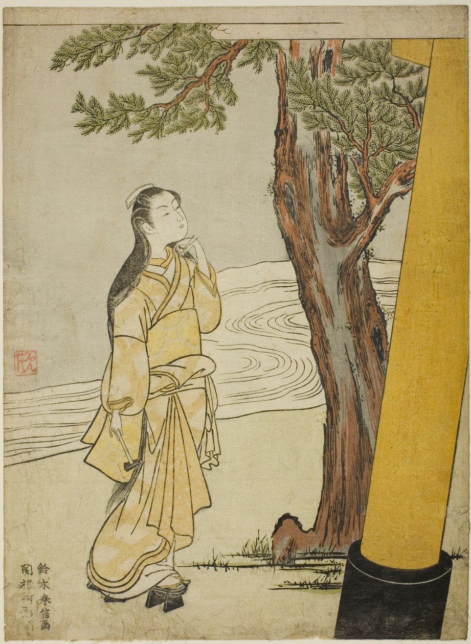 Een vloek uitspreken op het uur van de os (ushi no koku mairi) door Suzuki Harunobu
