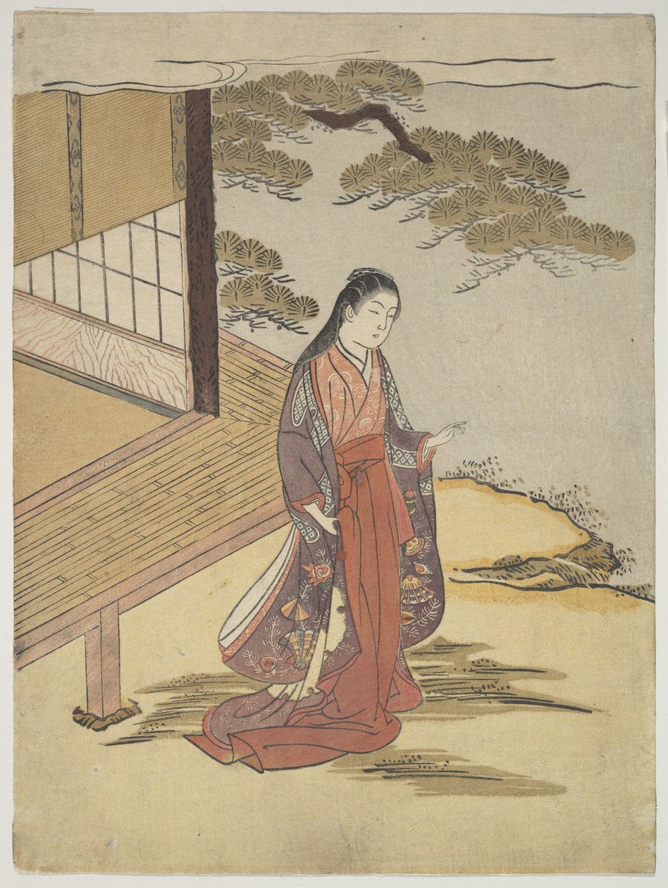 Vrouwe Komachi door Suzuki Harunobu
