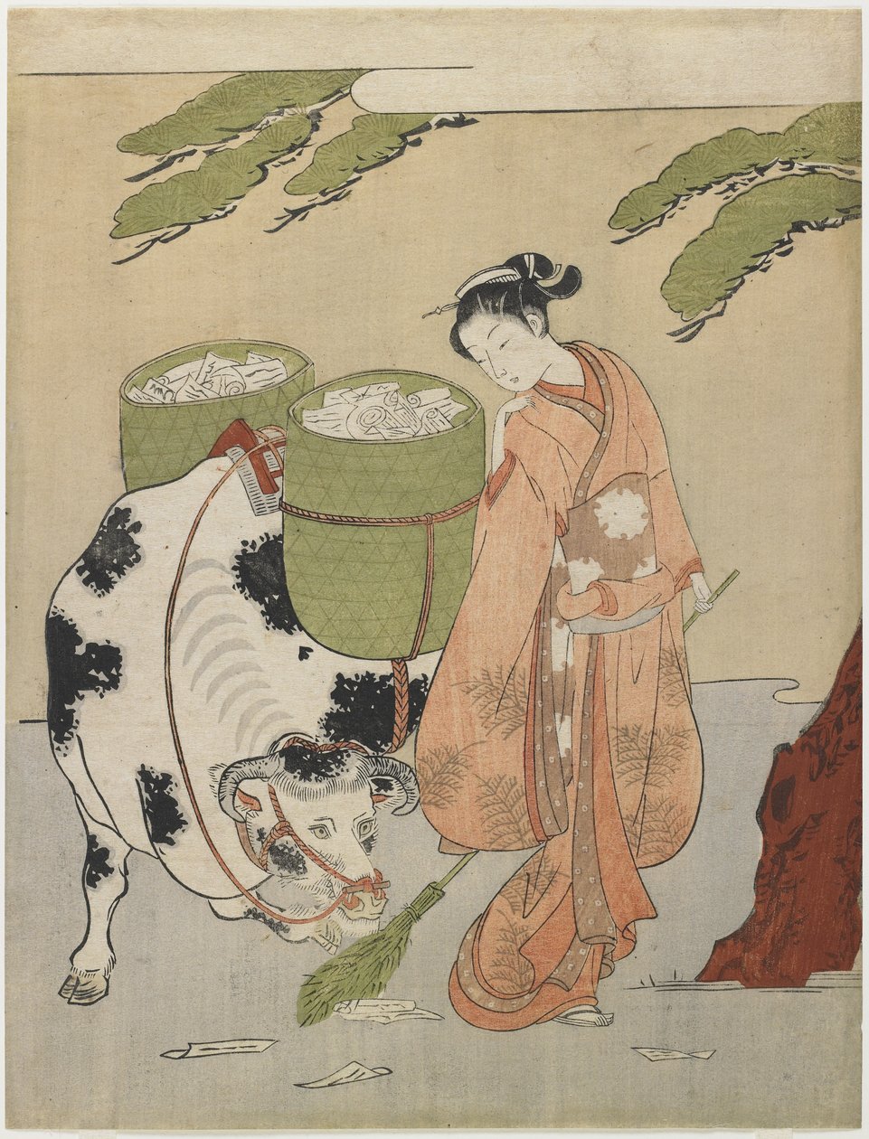 Mitate van een herder, c. 1767 door Suzuki Harunobu