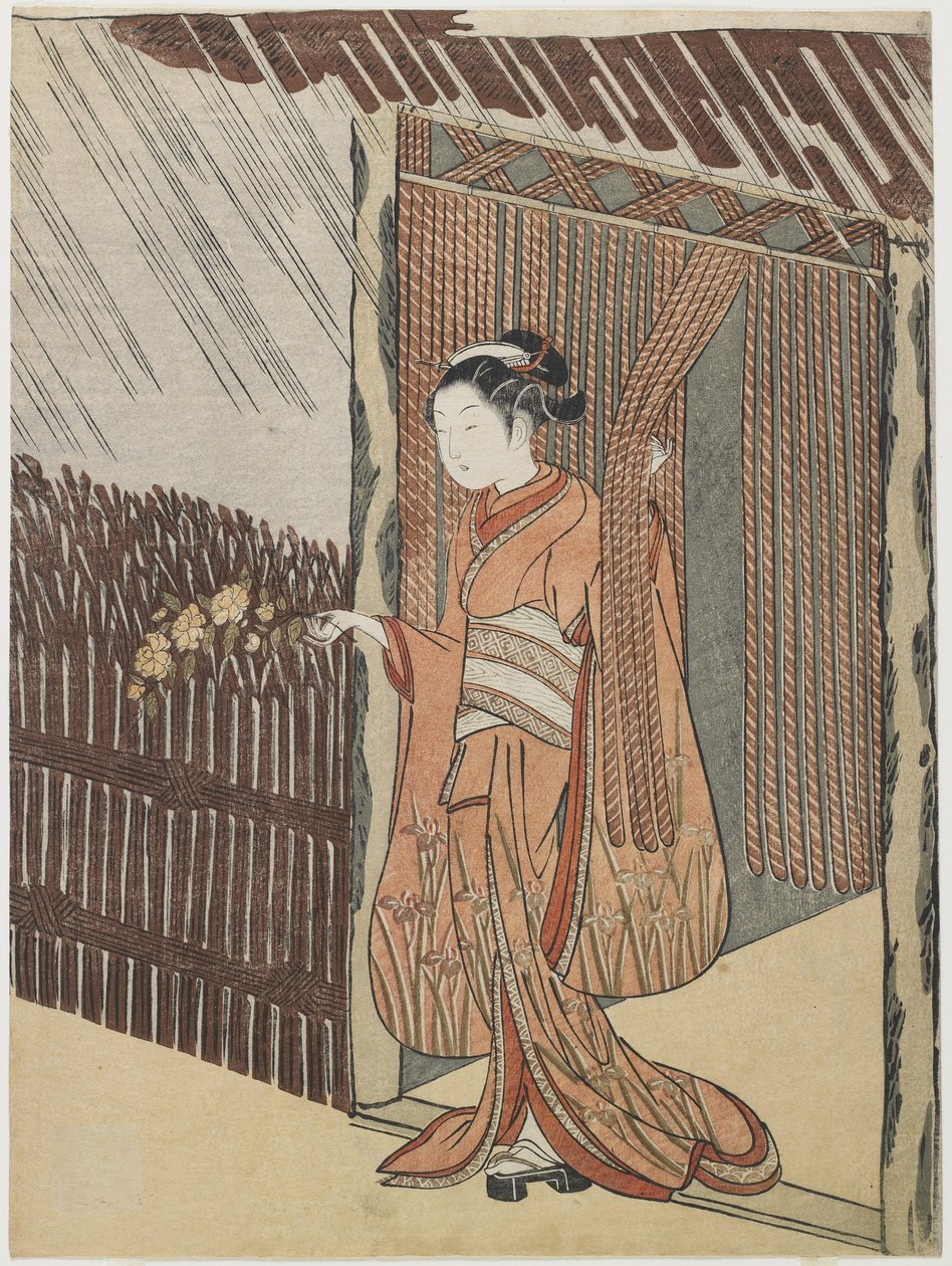 Mitate van de dichter O_ta Do_kan, 1766-1767 door Suzuki Harunobu