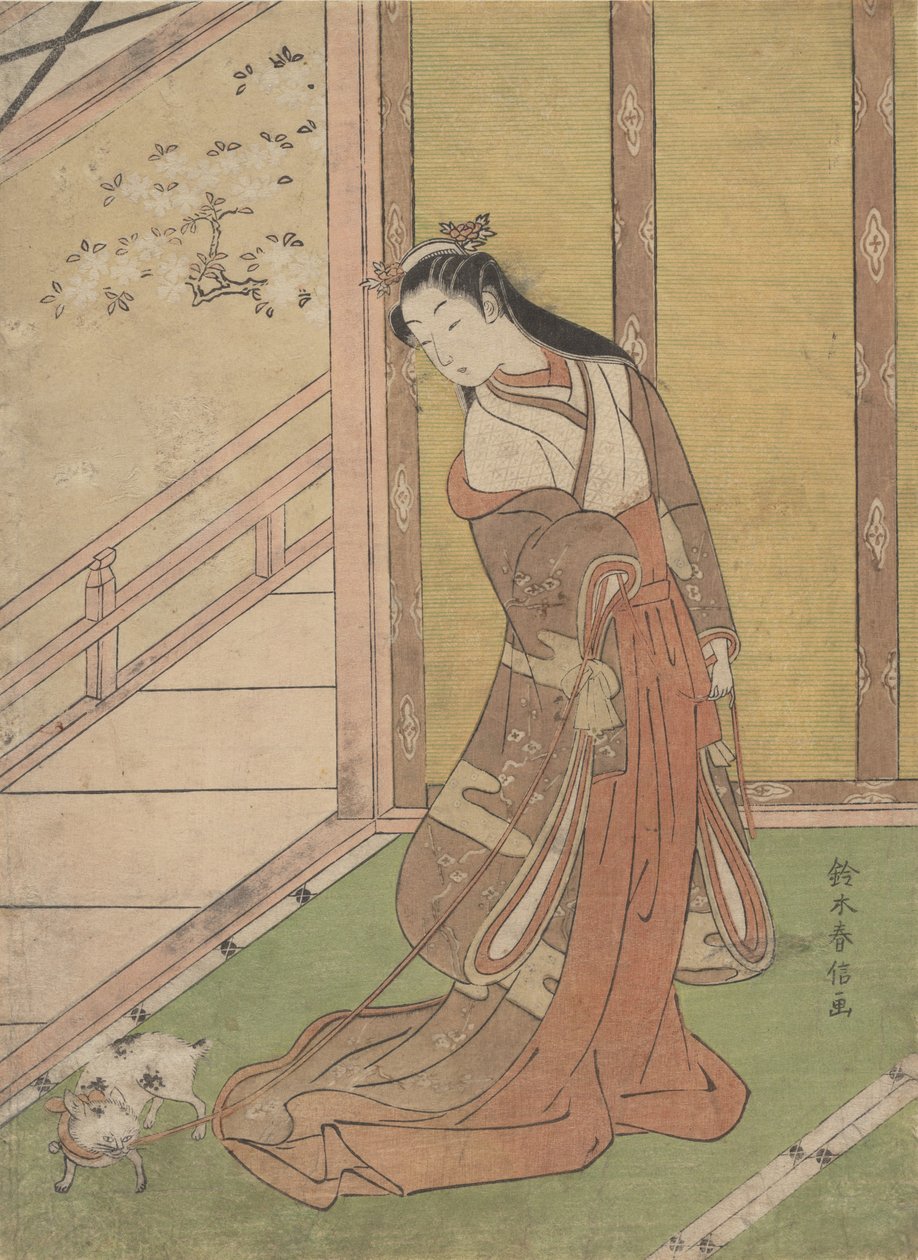 Onna San no Miya de Derde Prinses, 1768-70 door Suzuki Harunobu