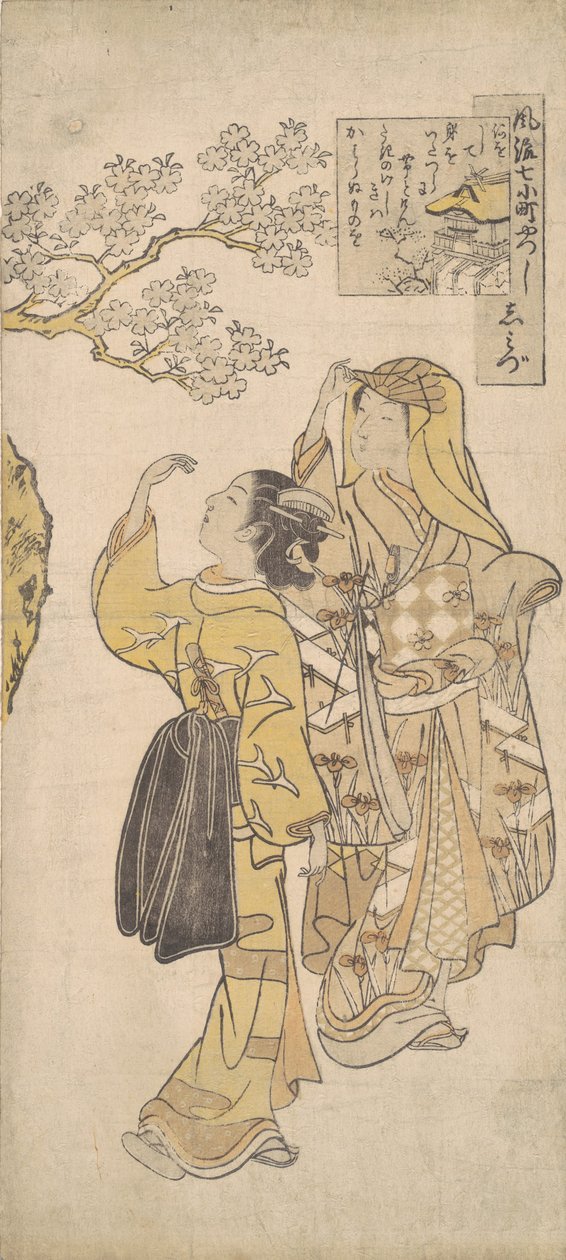 Shimizu Tempel, ca. 1765 door Suzuki Harunobu