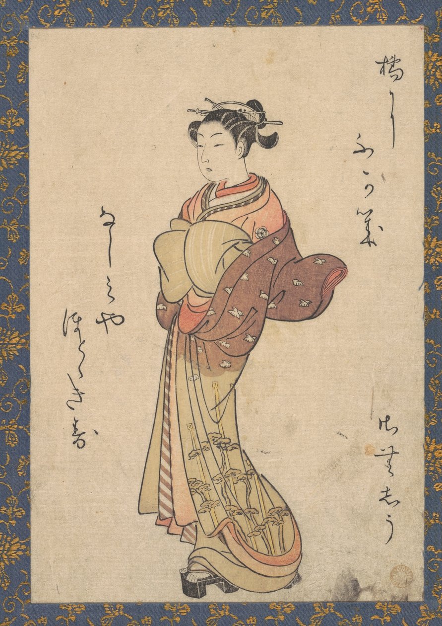 De courtisanes, uit de serie "Seiro Bijin Awase Carver End Shigoro" (sic) door Suzuki Harunobu