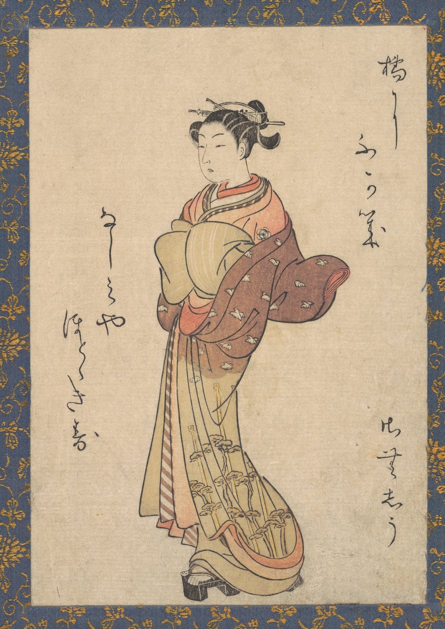 De Courtisanes, uit de serie, Seiro Bijin Awase Carver End Shigoro sic door Suzuki Harunobu