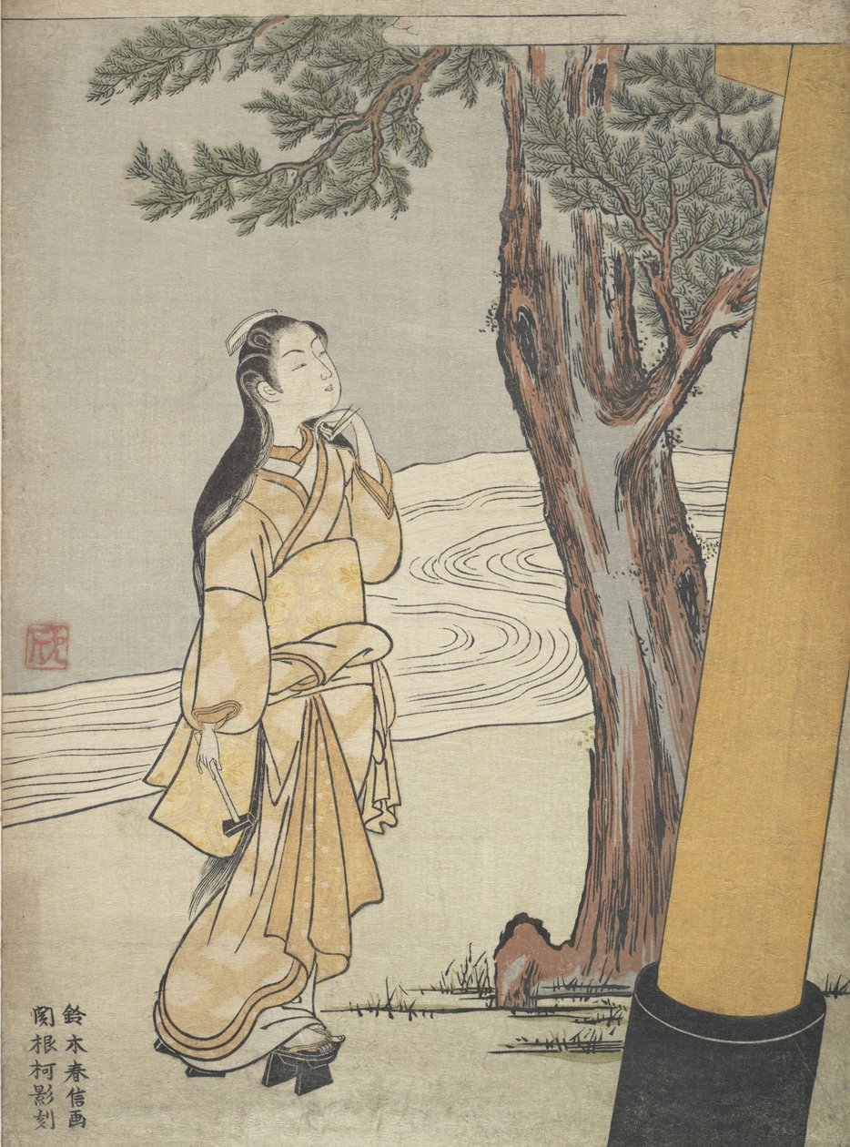 Bezoek aan een Heiligdom op het Uur van de Os Ushi no toki mairi, 1765 door Suzuki Harunobu