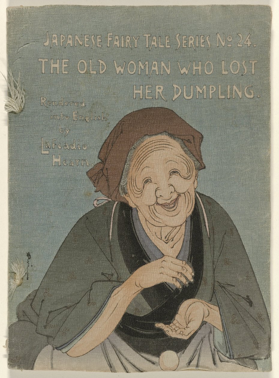 De oude vrouw die haar knoedel verloor door Suzuki Kason (attributed to)