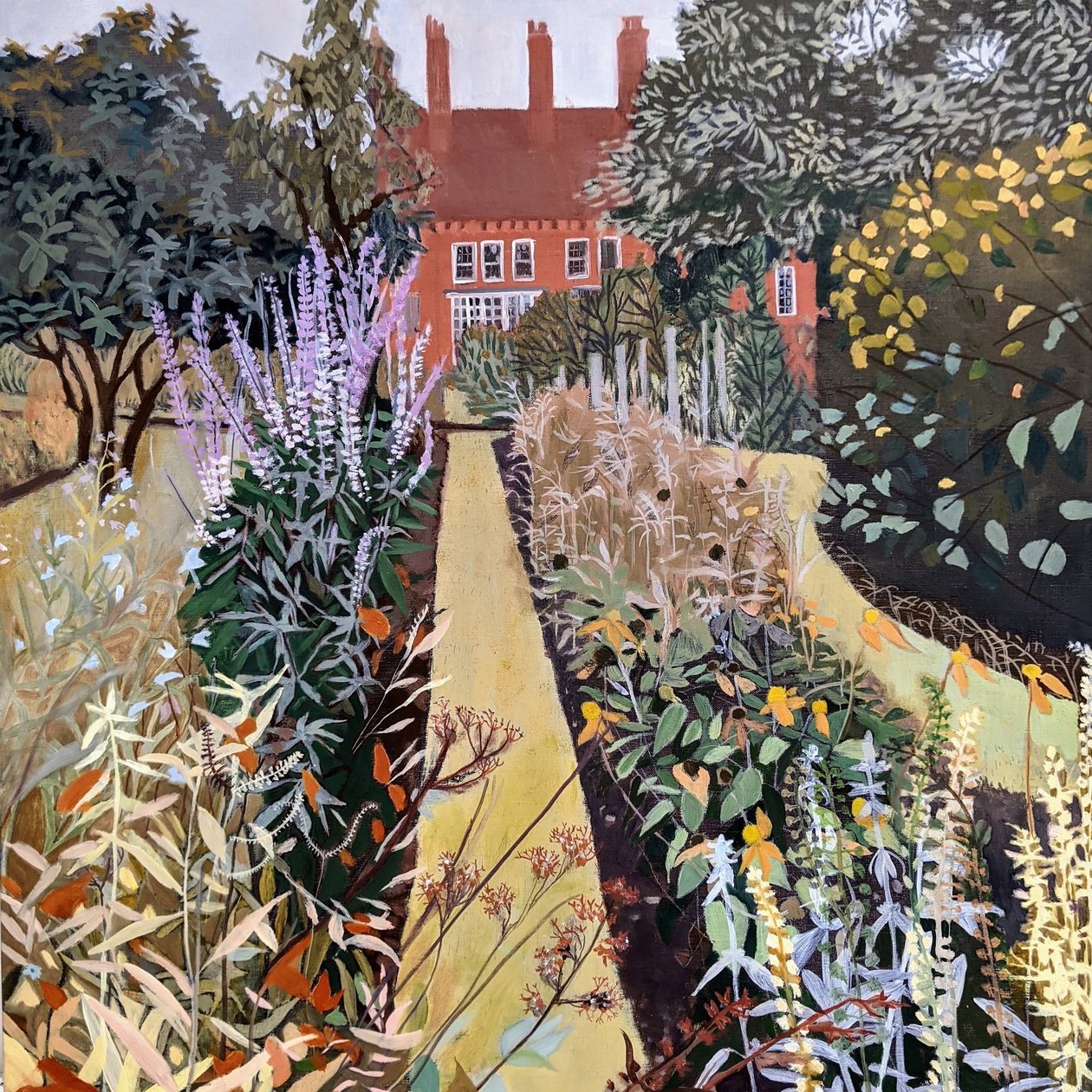 De Physische Tuin, 2022 (olieverf op linnen) door Suzy Fasht