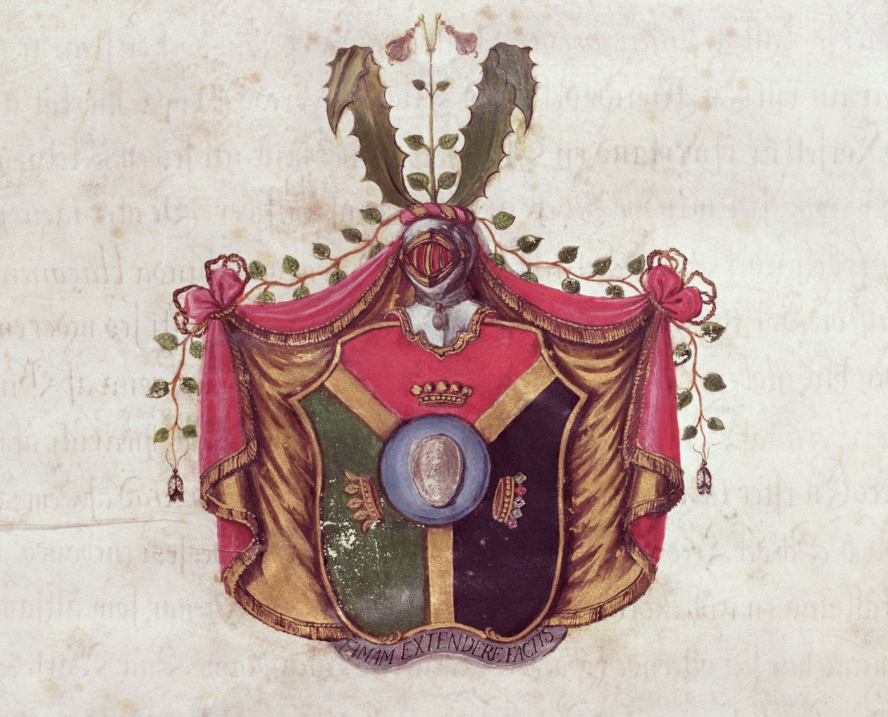 Wapen van de familie Linnaeus door Swedish School
