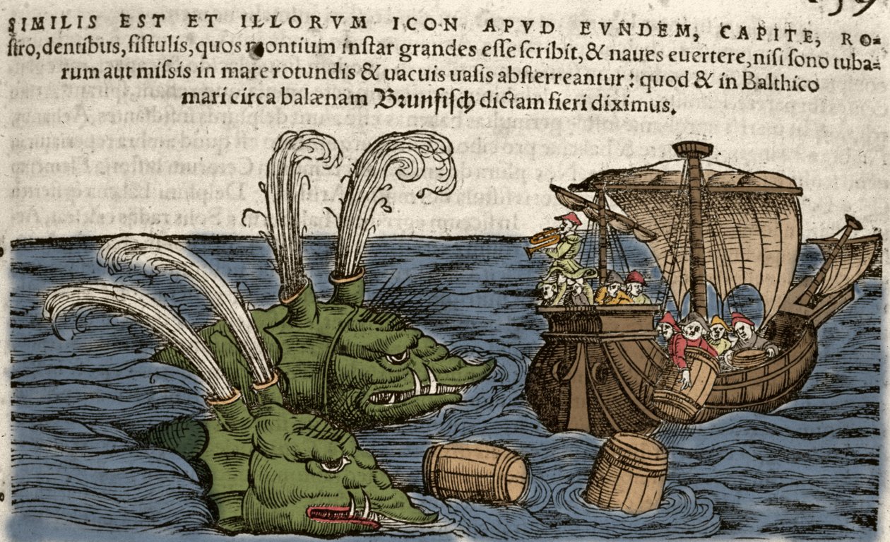 Zee monsters, illustratie uit 