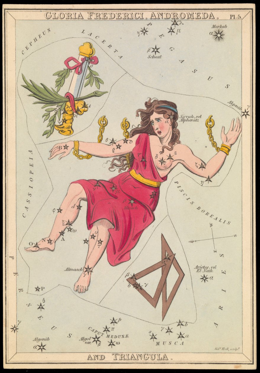 Gloria Frederich, Andromeda en Triangula door Sydney Hall
