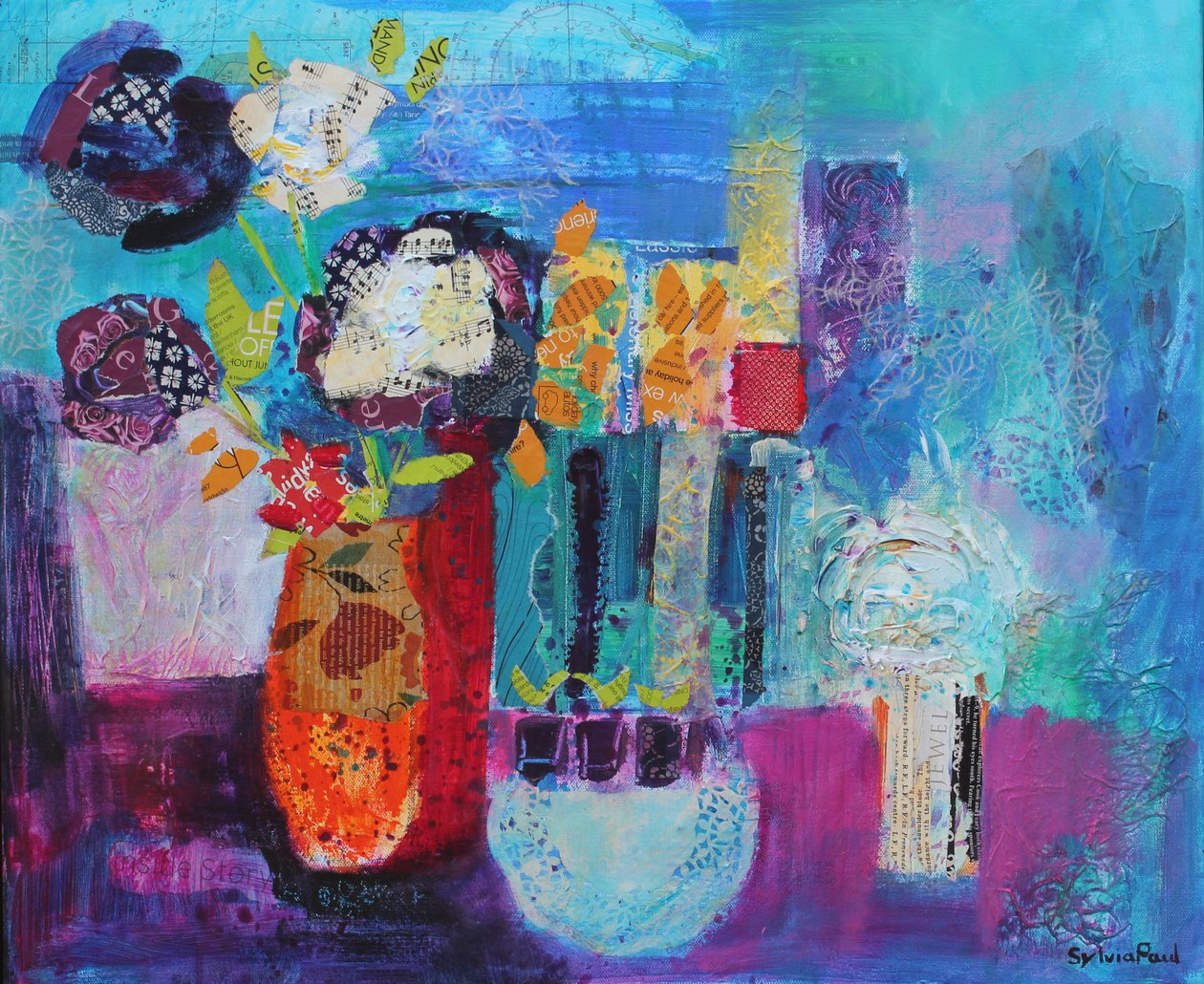 Blauw voorbij door Sylvia Paul