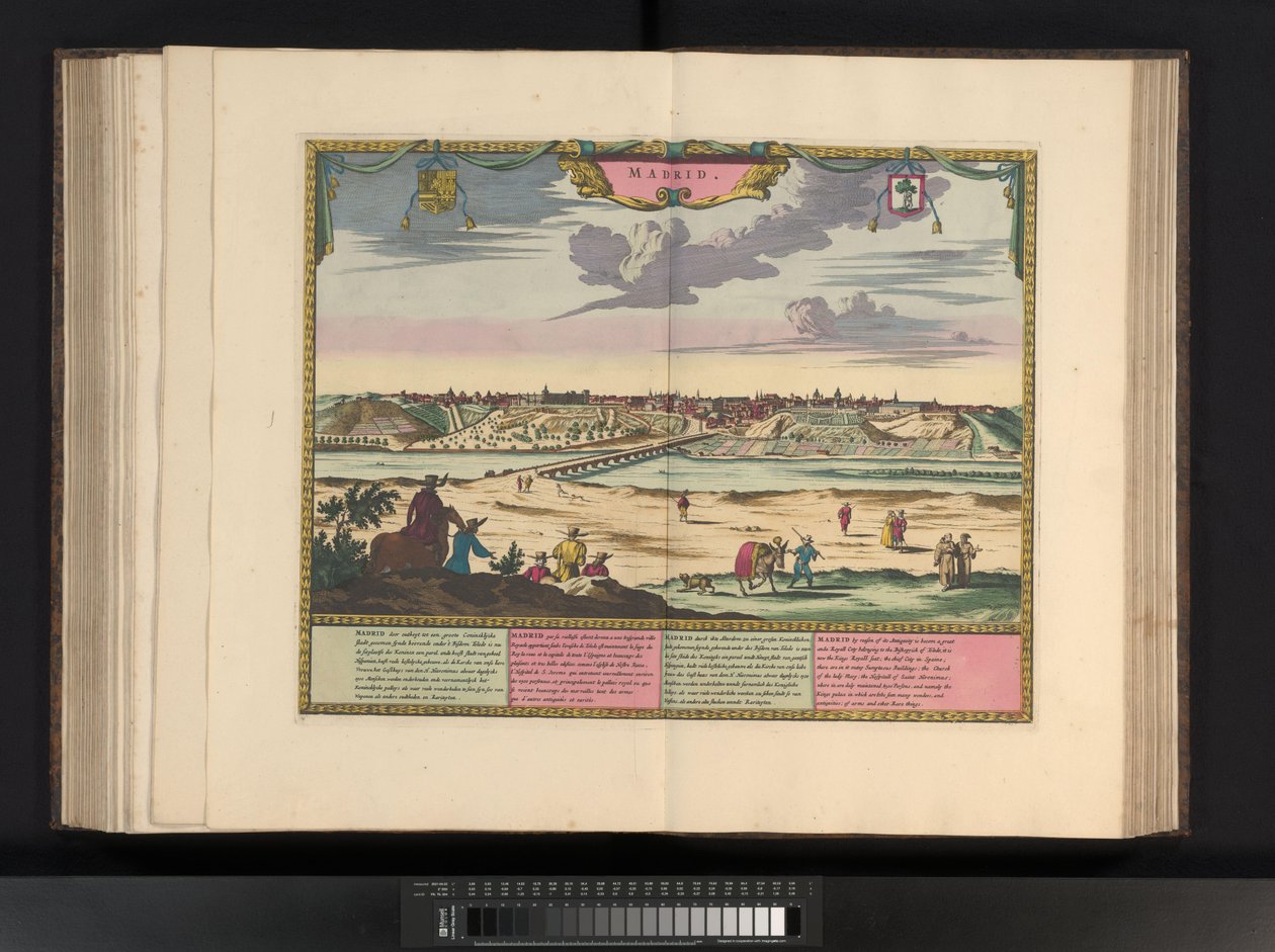 Gezicht op de plaats Marchena door Symon Novelanus (possibly)