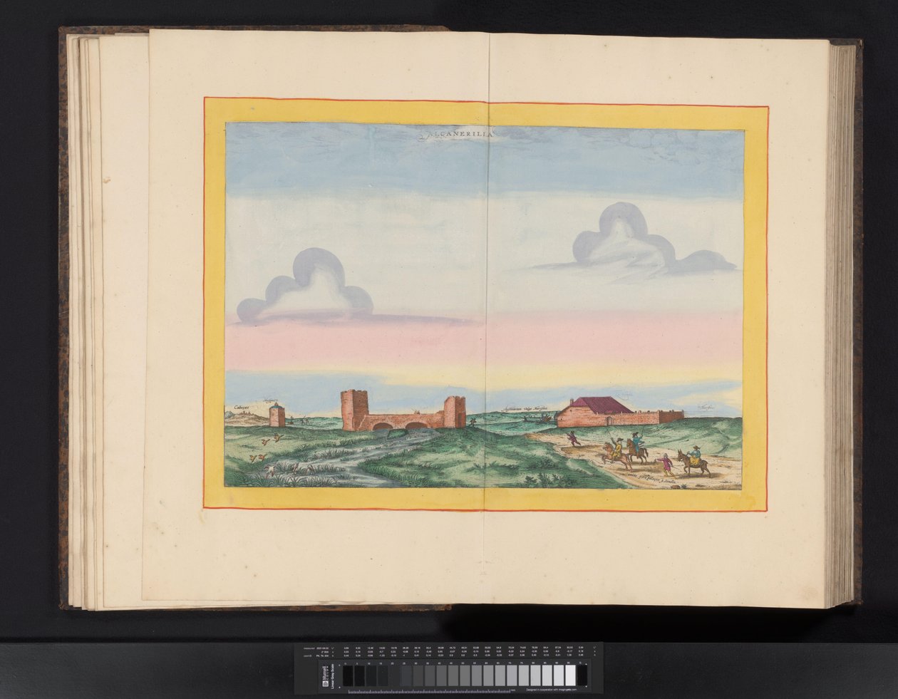 Gezicht op de stad Antequera door Symon Novelanus (possibly)