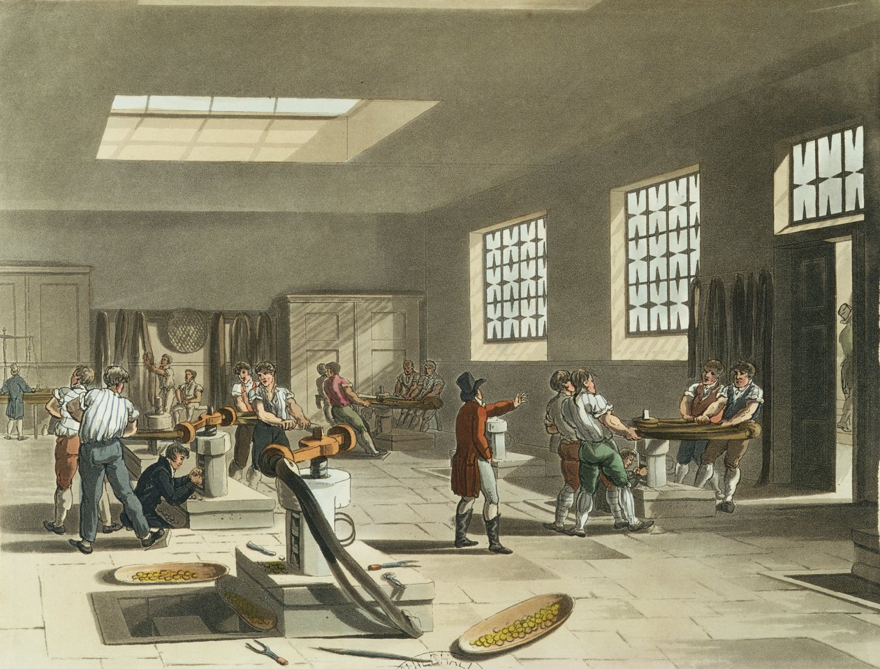 Koninklijke Munt, Stempelkamer uit Ackermann