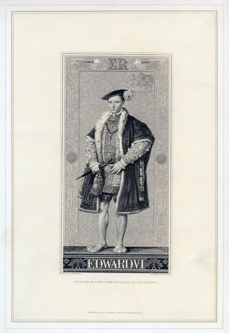 Edward VI, Koning van Engeland door T. Brown
