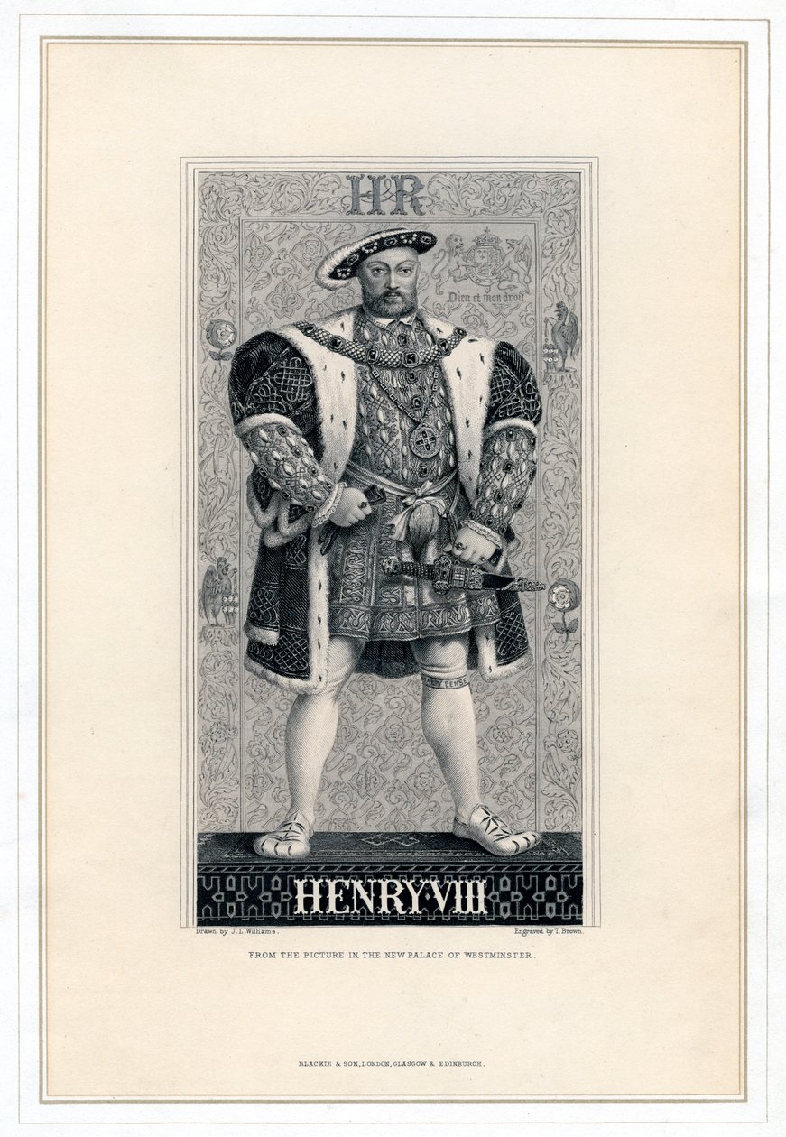 Hendrik VIII van Engeland, 1491-1547 door T. Brown