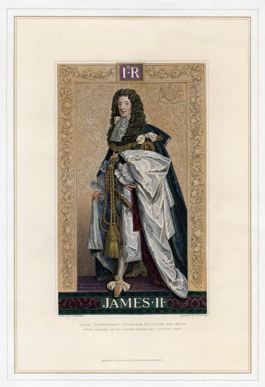 James II, Koning van Engeland, Schotland en Ierland door T. Brown