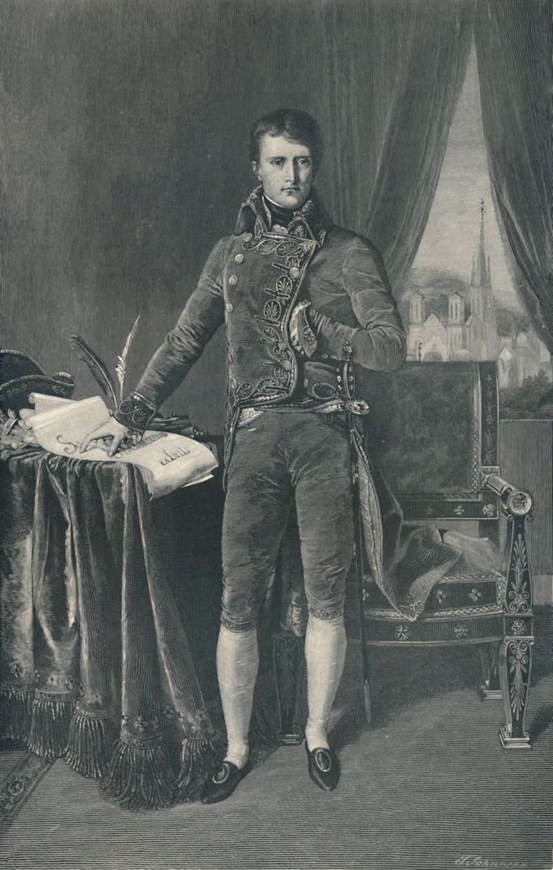 Napoleon Bonaparte, Eerste Consul, 1803-1804, 1896 door T. Johnson