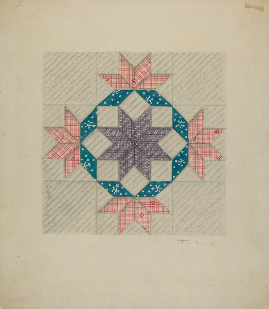 Patchwork Quilt Patroon door T. Joyce