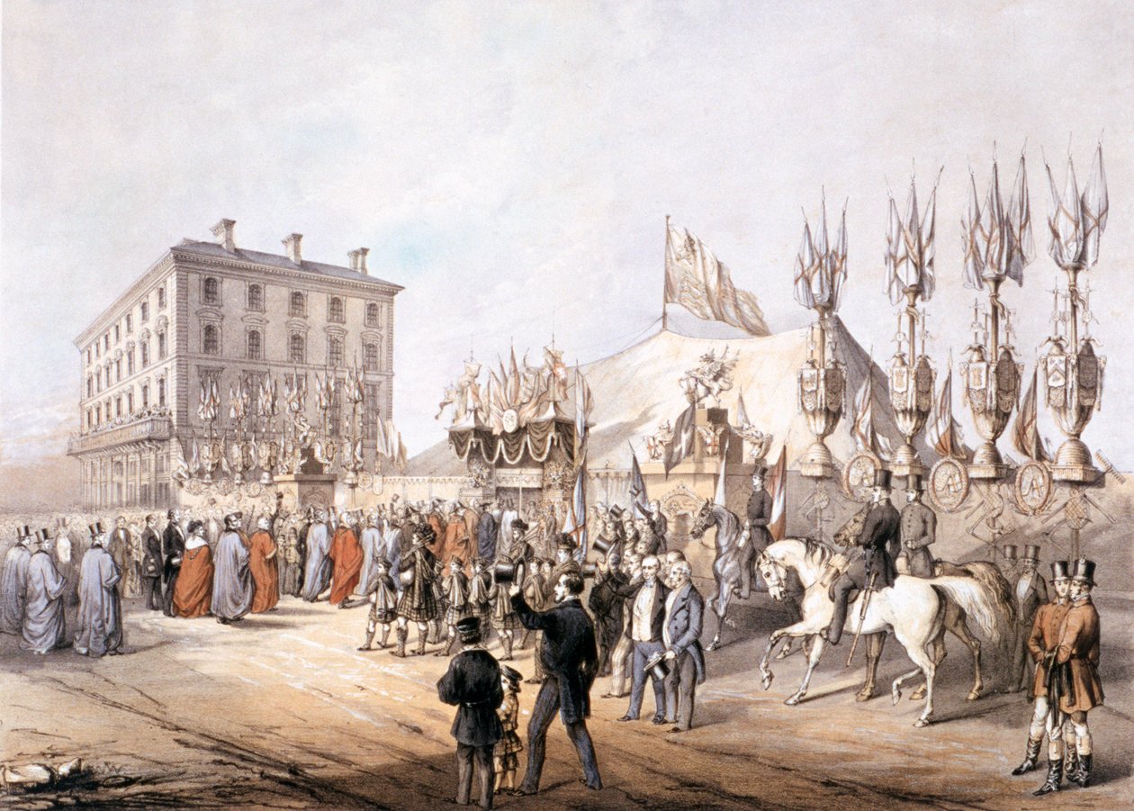 Copenhagen Fields, Islington, Londen, 1855 door T Turner