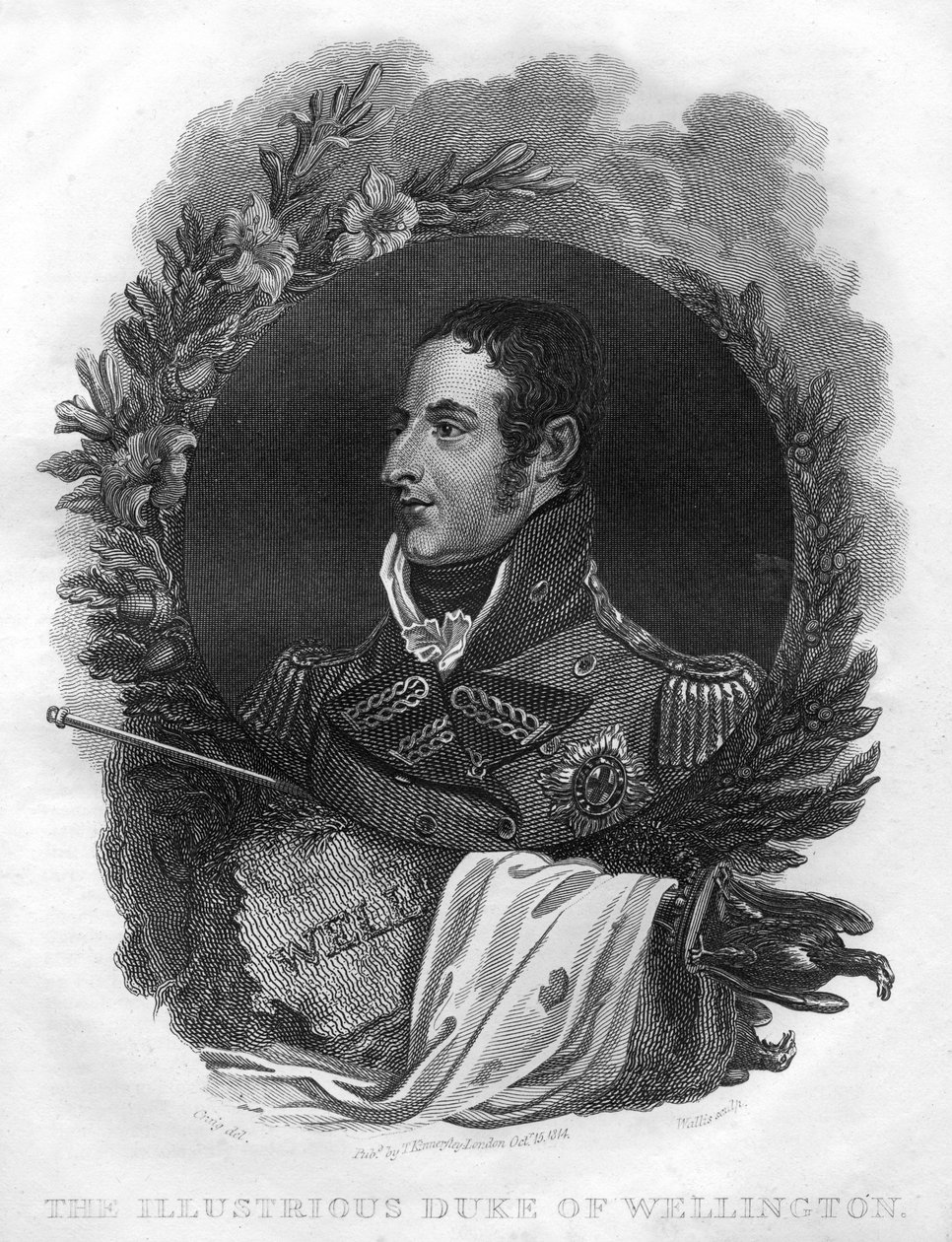 Arthur Wellesley, de 1e Hertog van Wellington 1769-1852, 1816 door T. Wallis