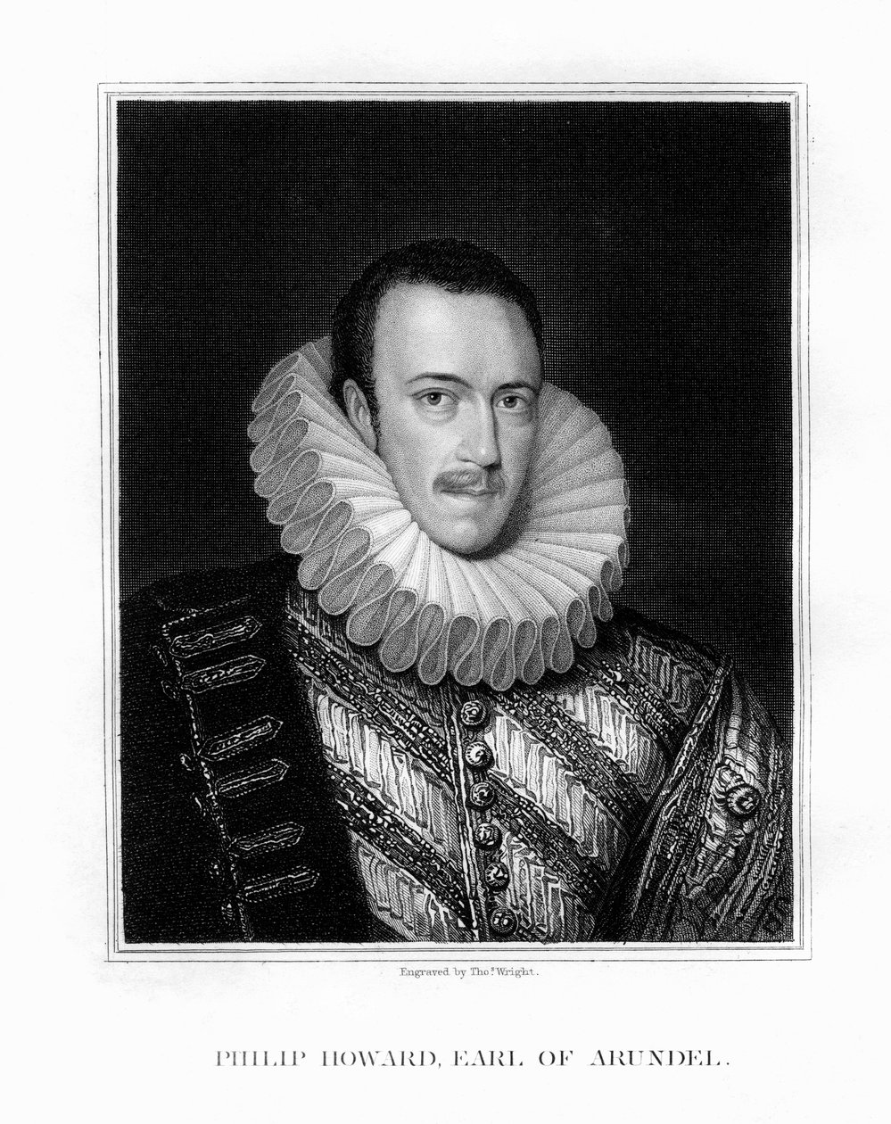 Sint Philip Howard, 20e graaf van Arundel, Engelse edelman, 1826 door T. Wright