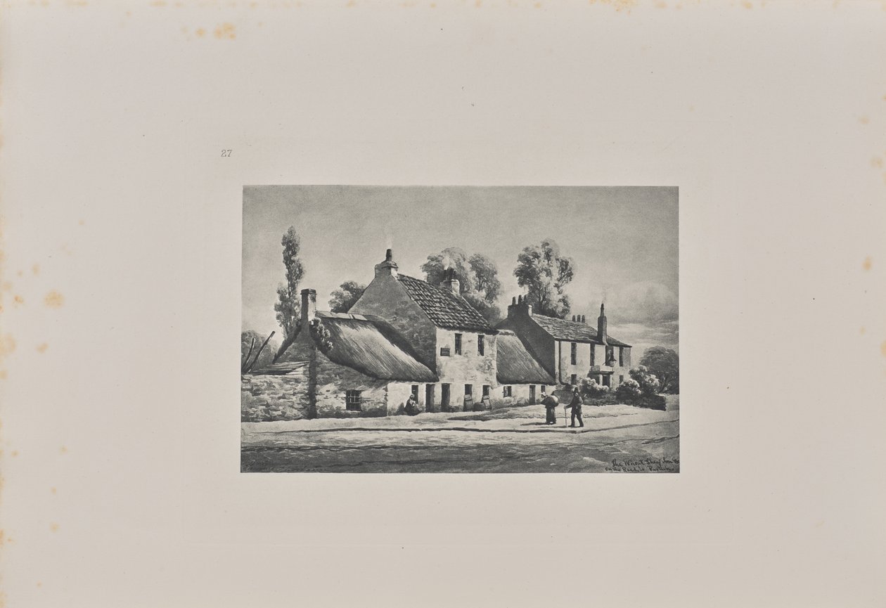 De Wheat Sheaf Inn, bij de ingang van de New Dumbarton Road door T. and R. Annan and Sons