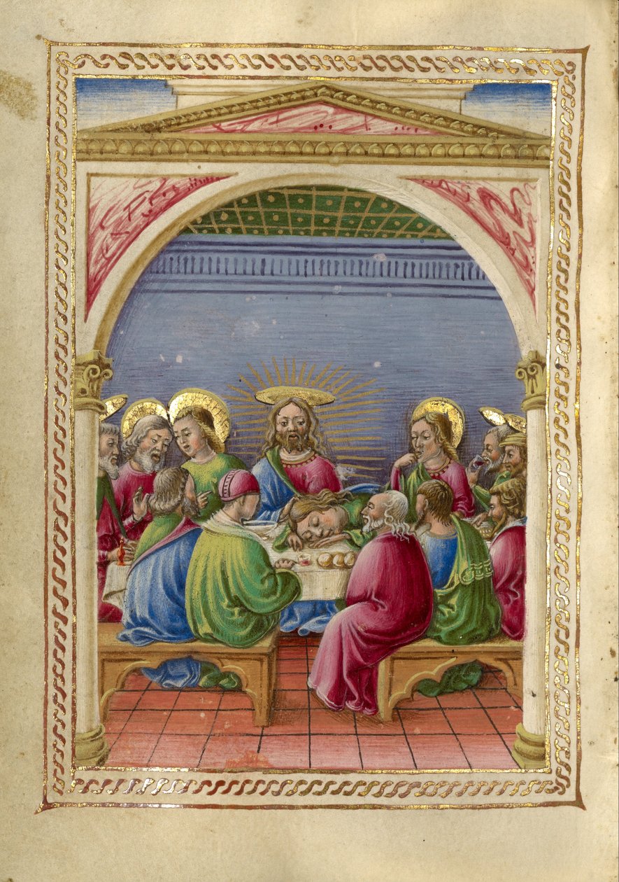 Het Laatste Avondmaal door Taddeo Crivelli