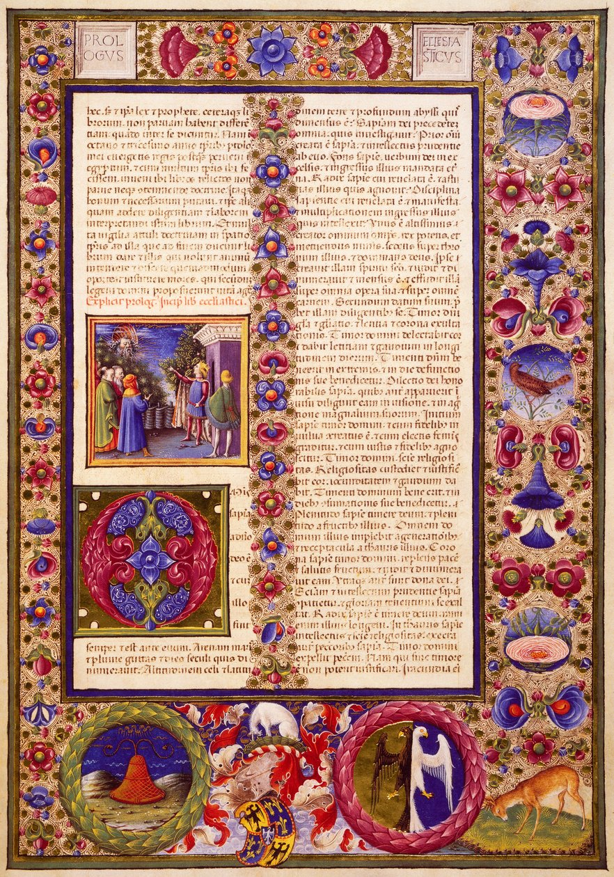 Het Boek Sirach, uit Volume I van de Bijbel van Borso d