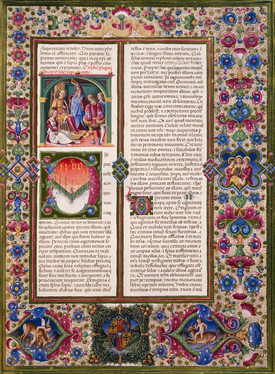 Het Boek der Wijsheid, uit Volume I van de Bijbel van Borso d