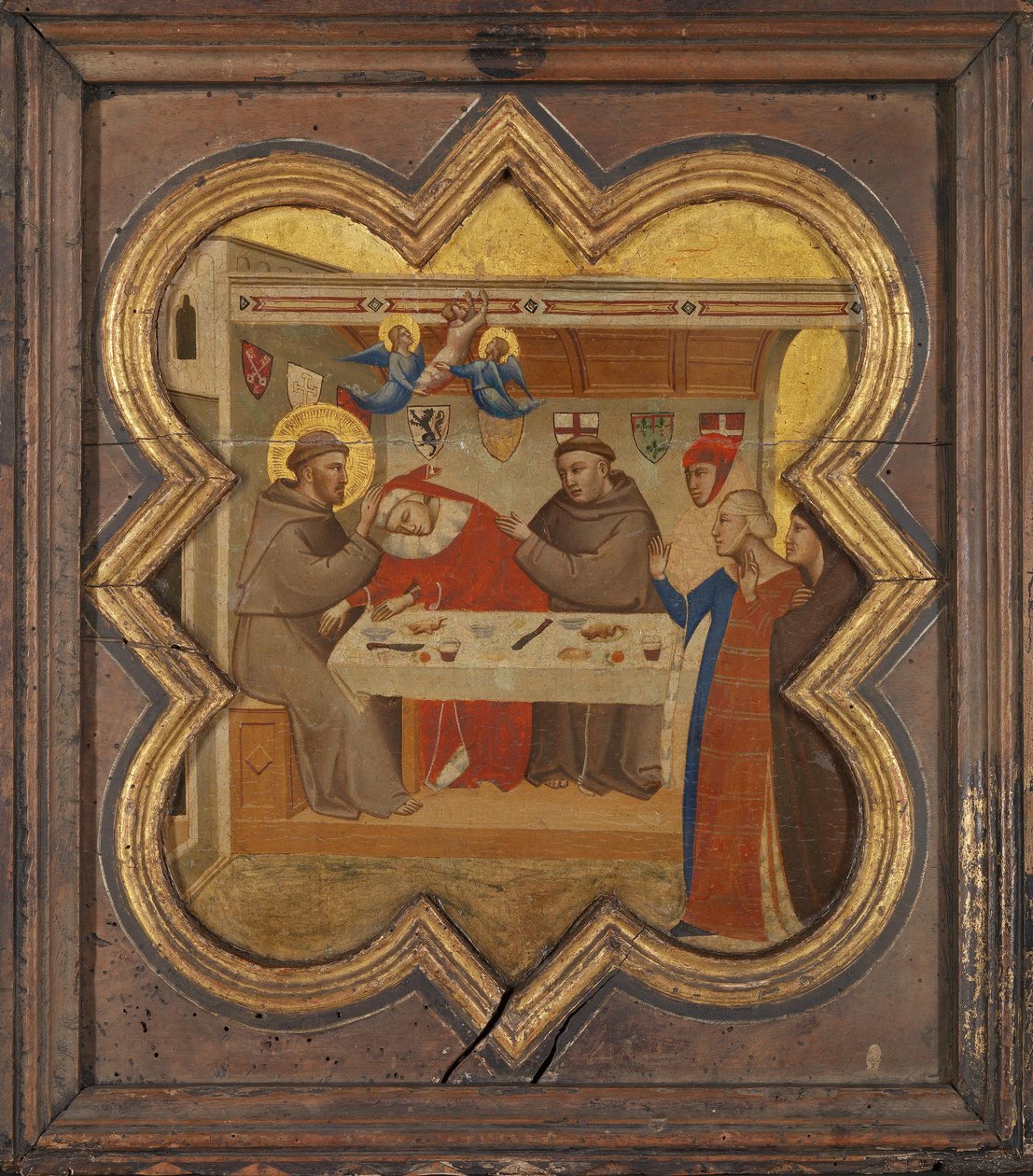 Tod des Edlen von Celano door Taddeo Gaddi