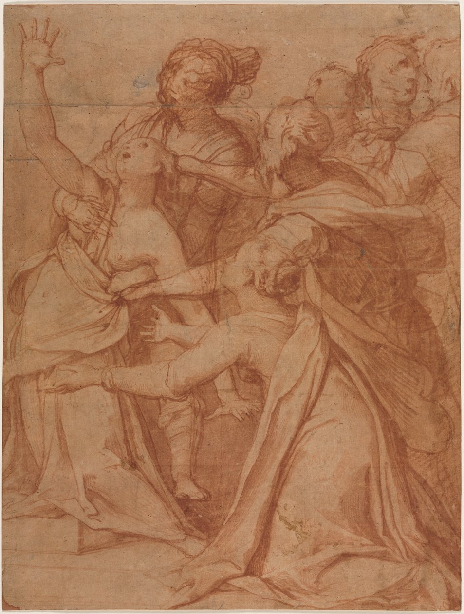 Een wonder van Sint Philip Benizzi: De genezing van een bezeten vrouw, ca. 1557 door Taddeo Zuccari