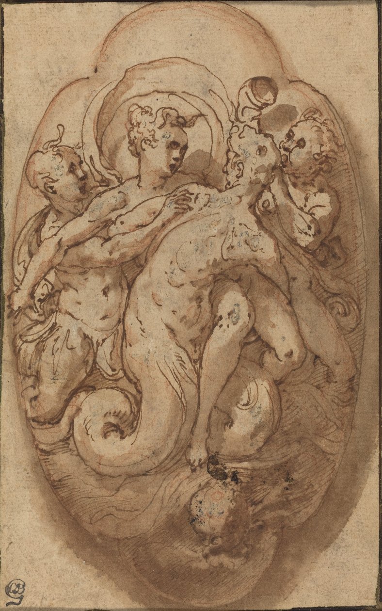 Mythologische Figuren door Taddeo Zuccaro
