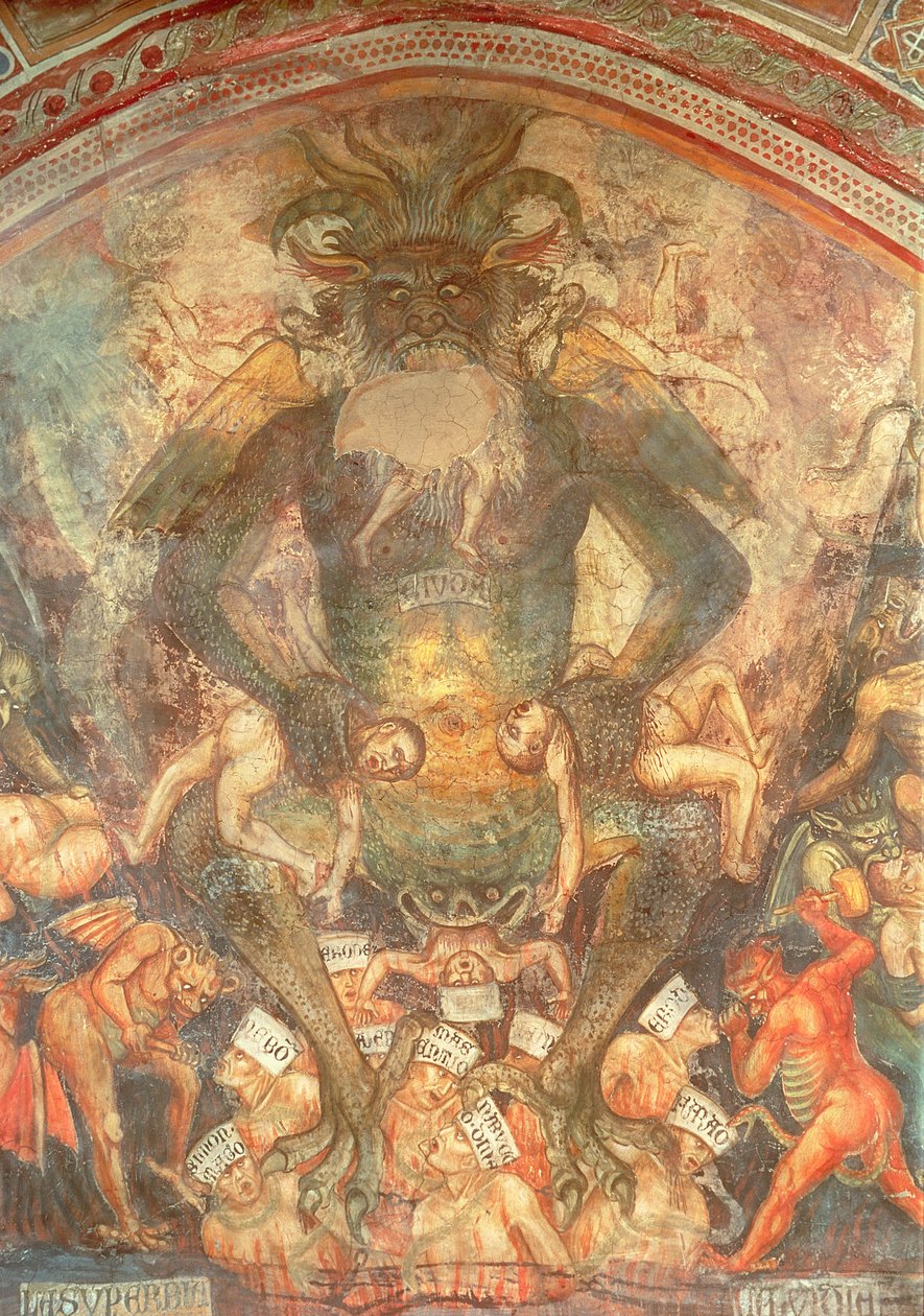Het Laatste Oordeel (detail) door Taddeo di Bartolo
