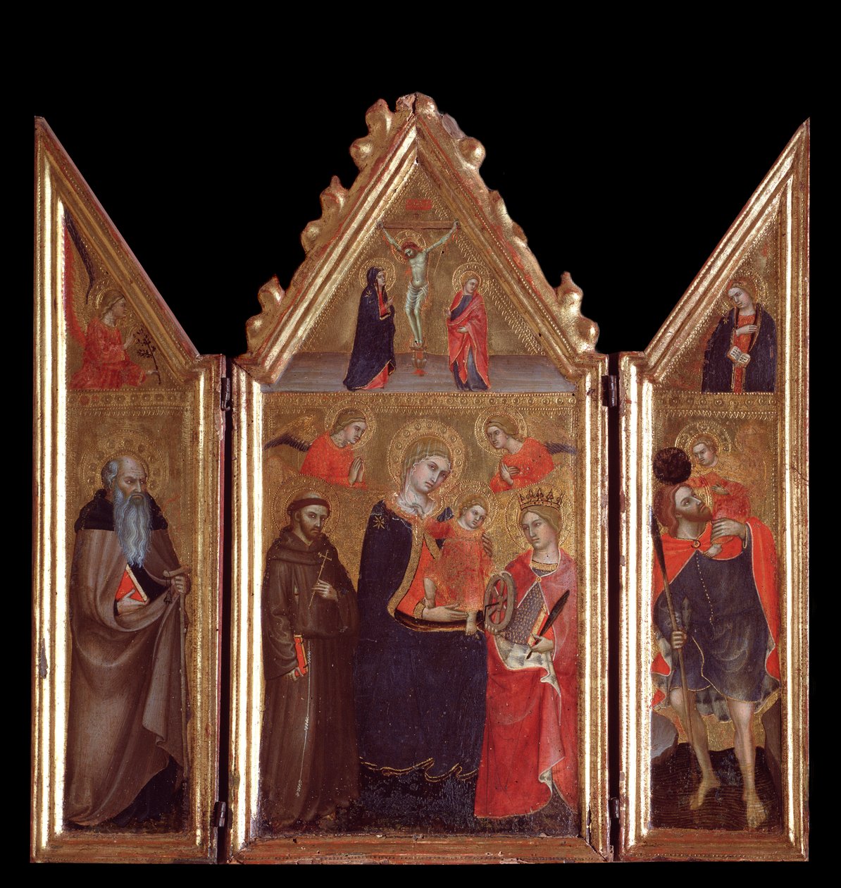Maagd met kind en heiligen door Taddeo di Bartolo