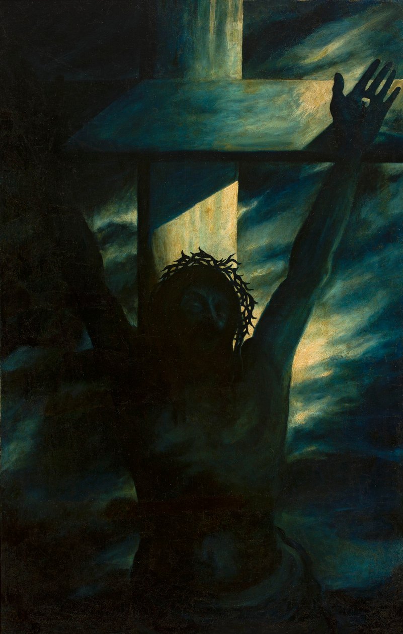 Christus aan het kruis door Tadeusz Makowski