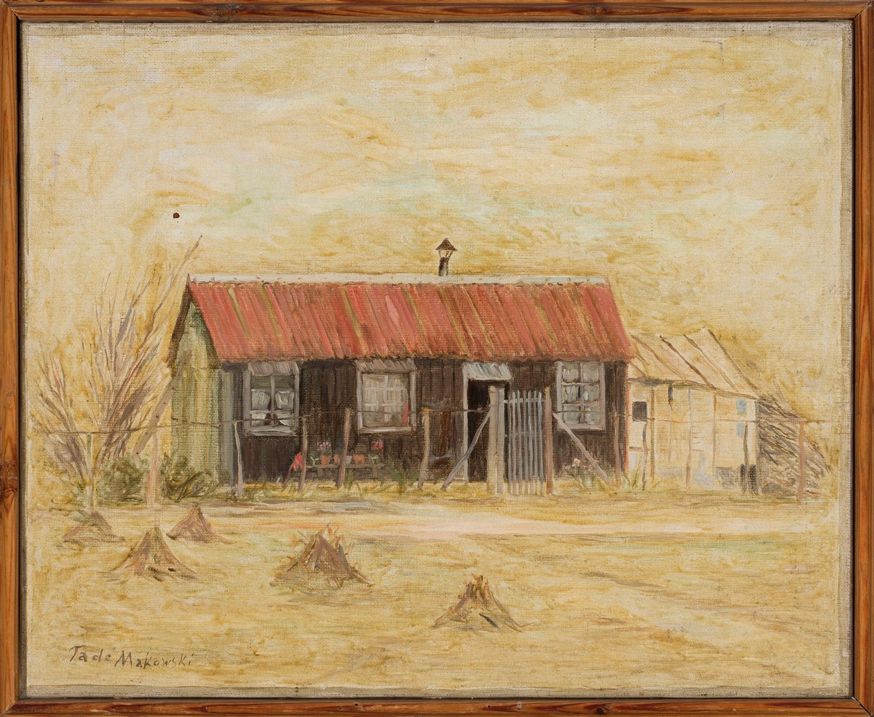 Huisje door Tadeusz Makowski