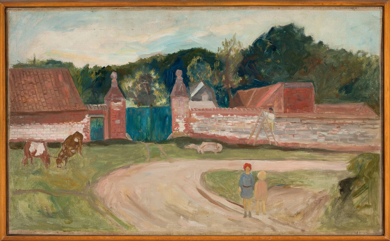 Weg voor de boerderij door Tadeusz Makowski