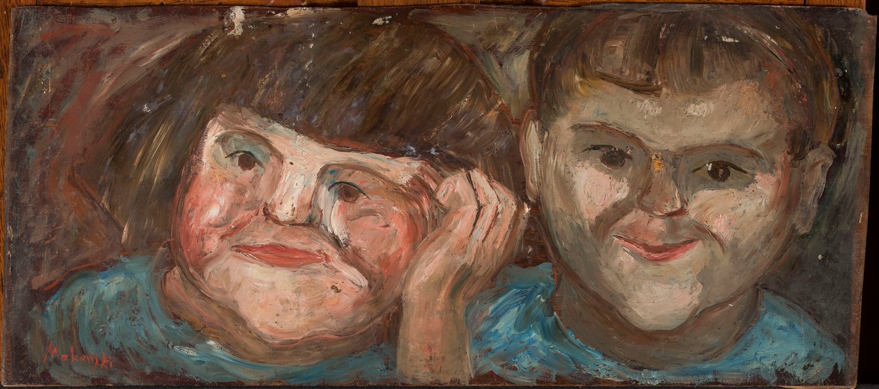 Twee kinderen door Tadeusz Makowski