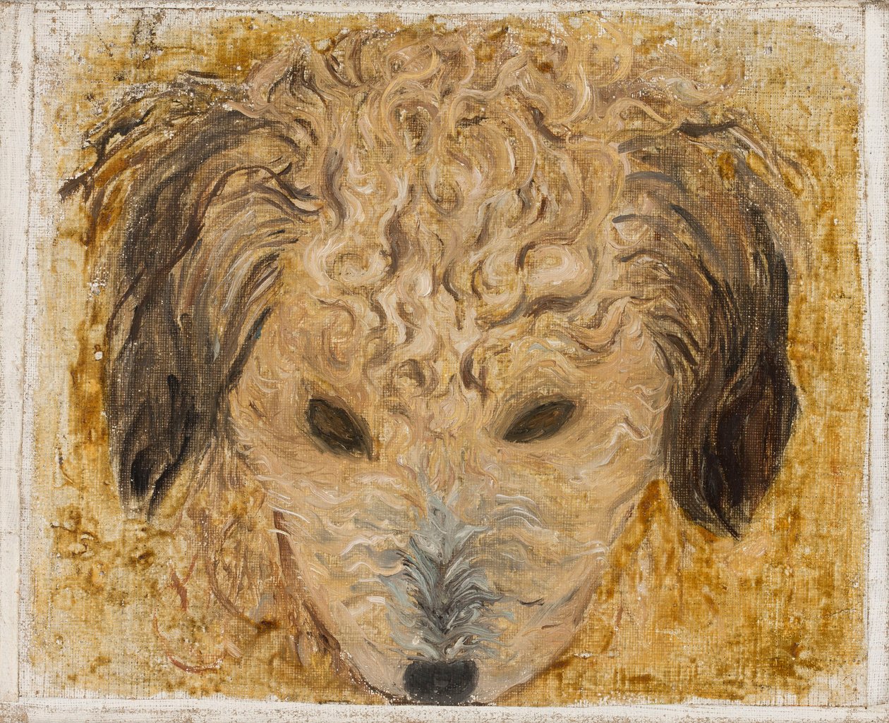 Kop van een hond door Tadeusz Makowski