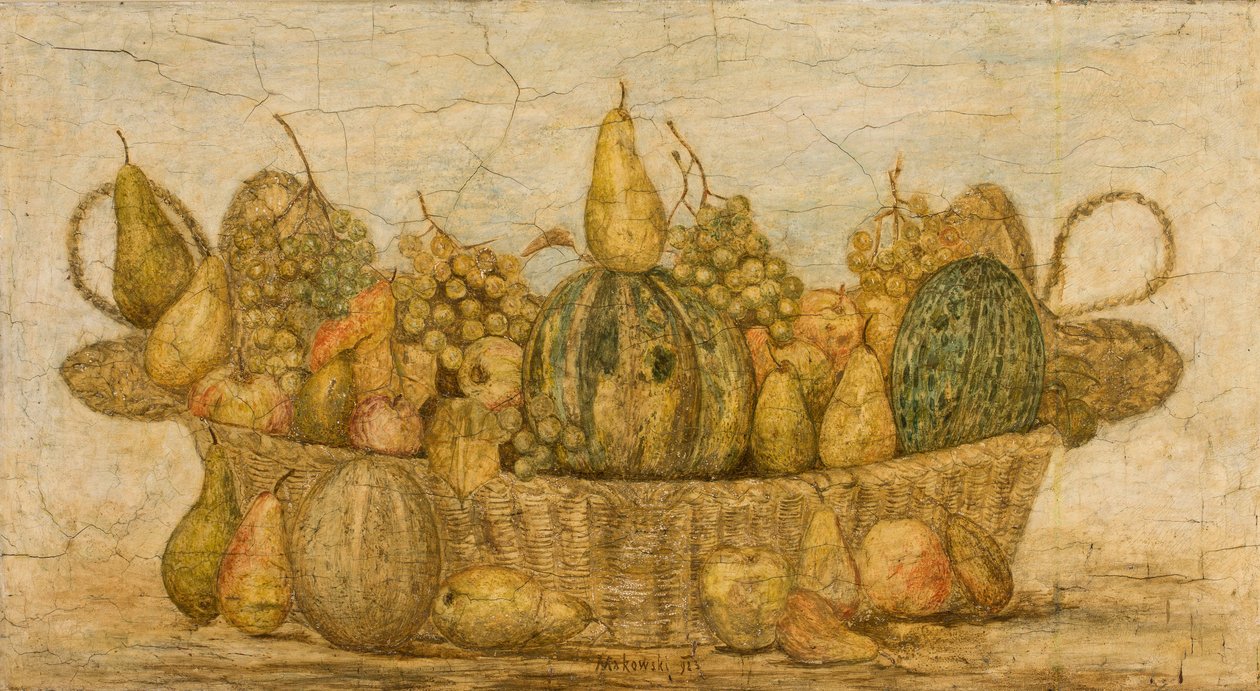 Mand met fruit door Tadeusz Makowski