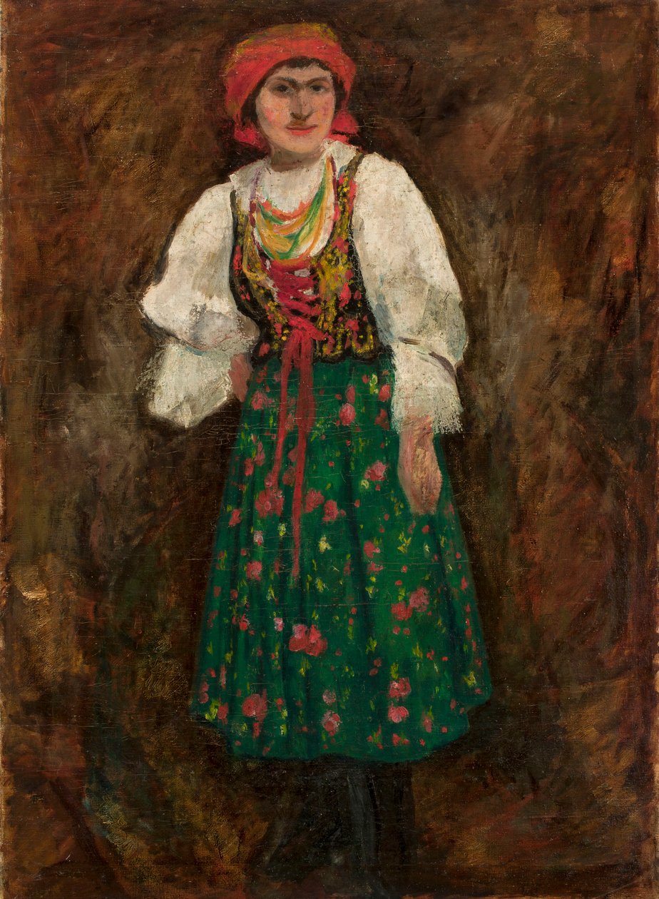 Krakause vrouw door Tadeusz Makowski