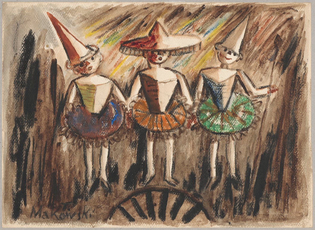 Kleine danseressen door Tadeusz Makowski