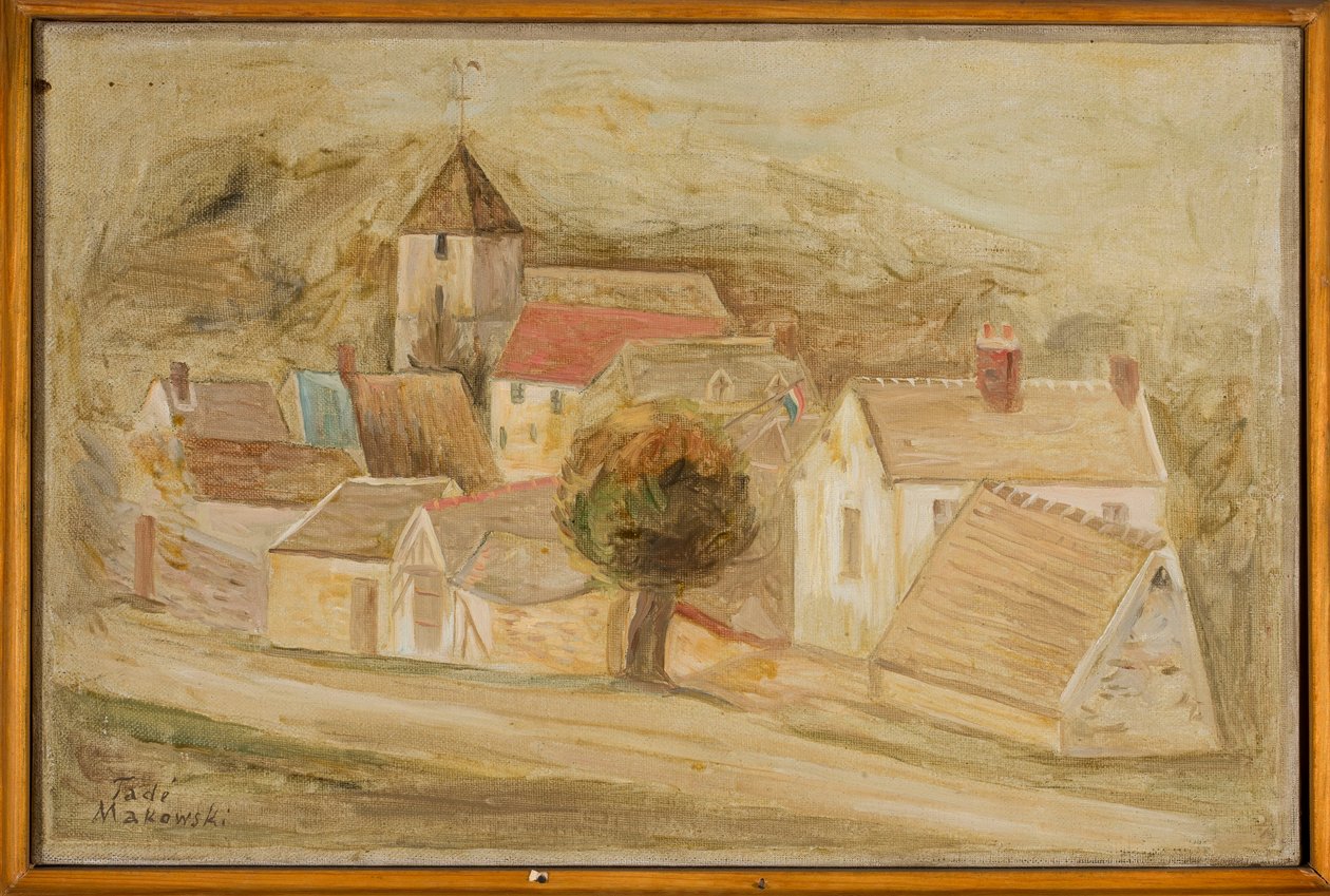 Kleine stad door Tadeusz Makowski
