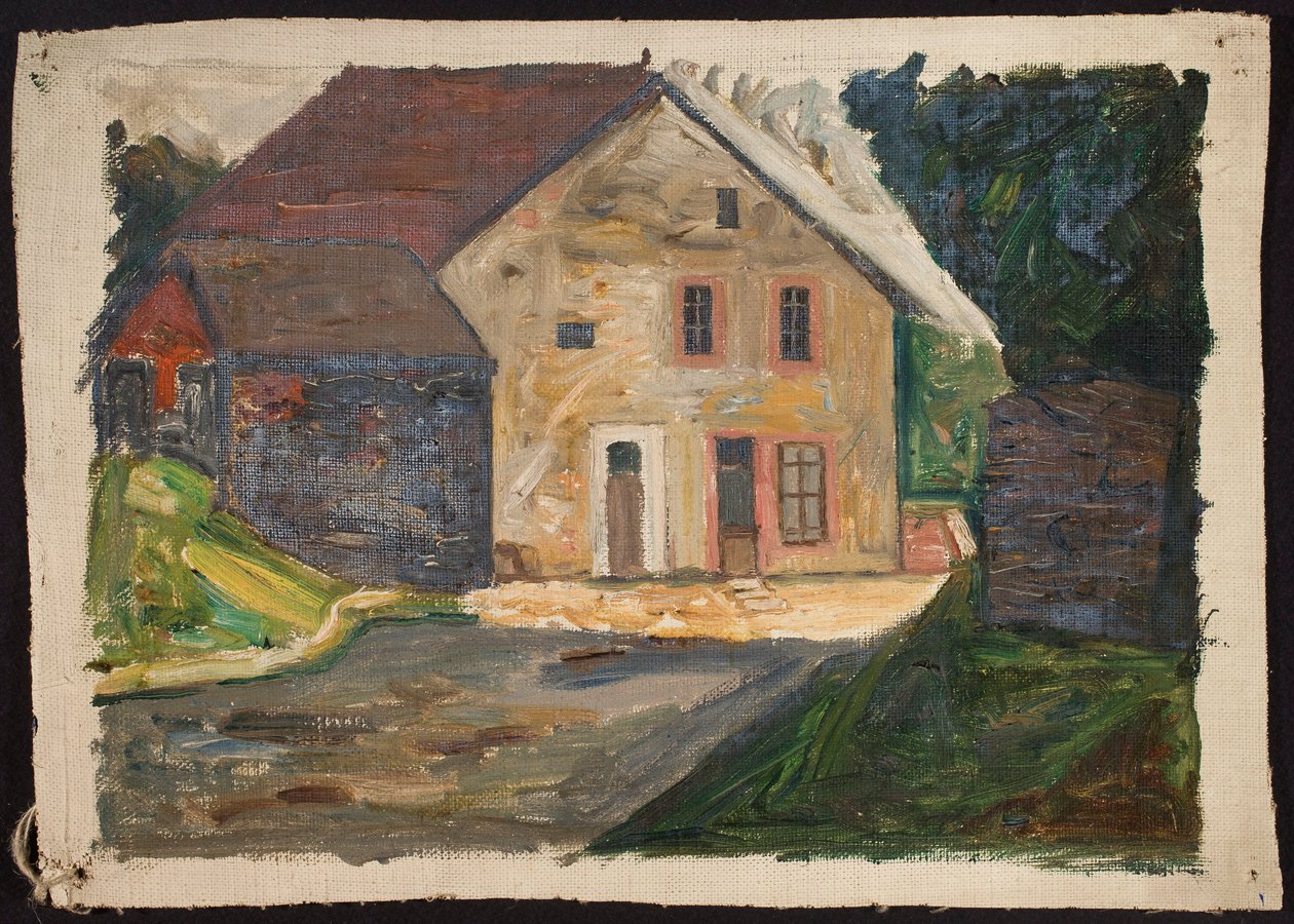 Gemetseld huis met aanbouw door Tadeusz Makowski