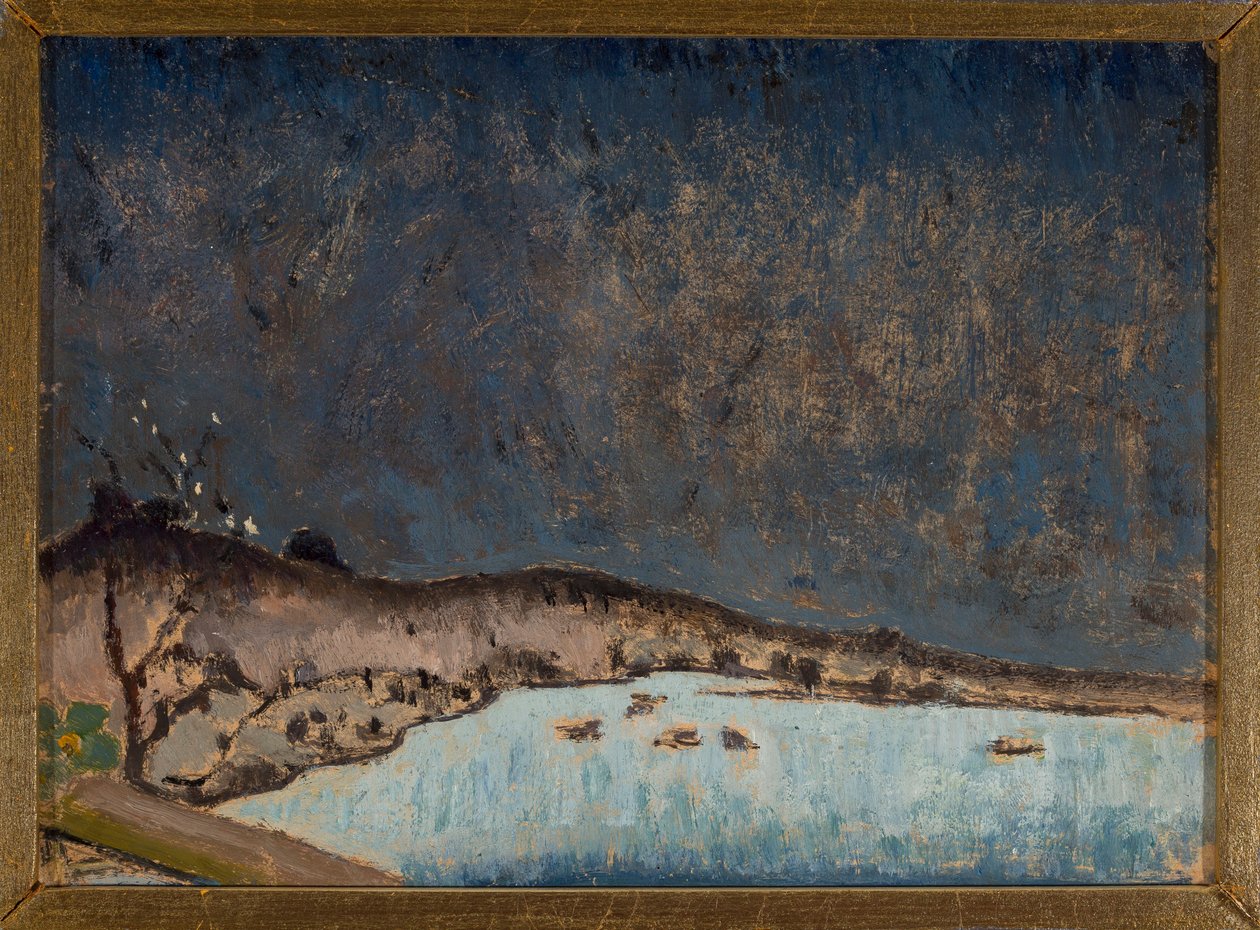 Landschap met wolken door Tadeusz Makowski